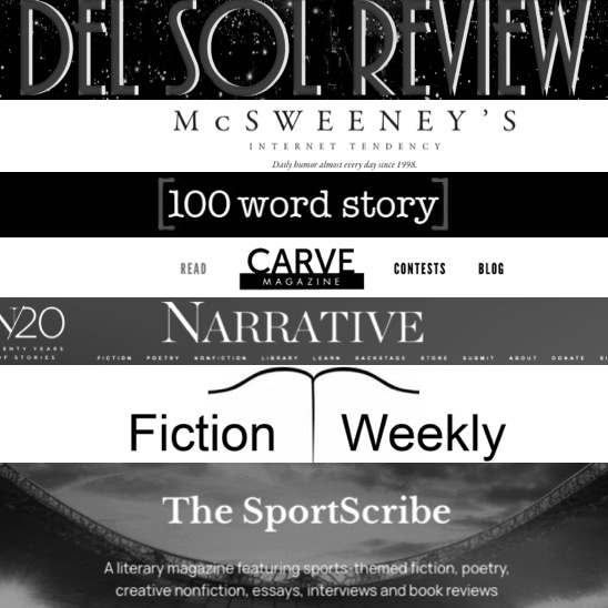 A few journals that publish fiction or poetry online.